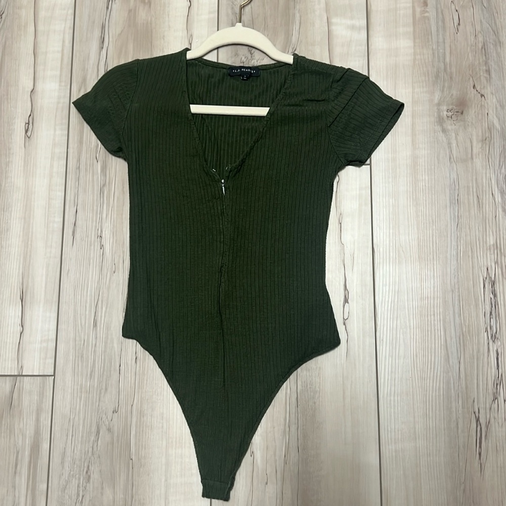 Green body suit